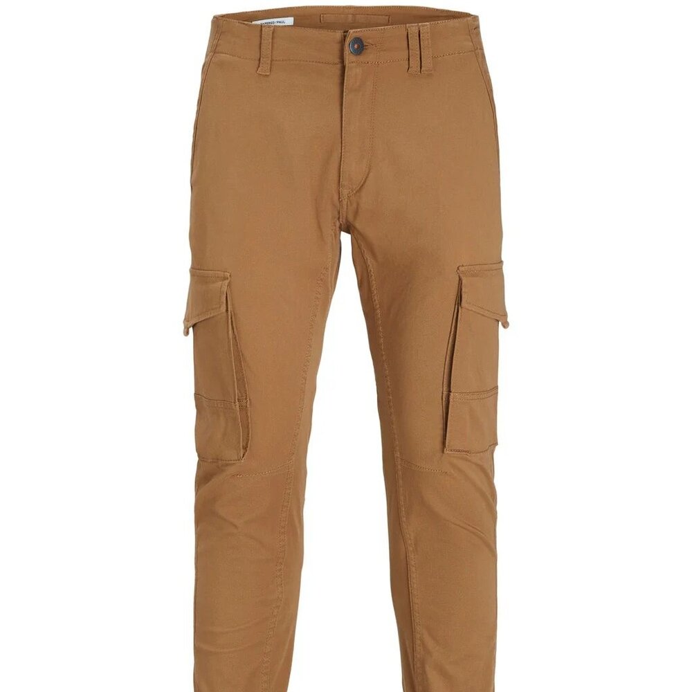 Jack & Jones Caramel Brown Tapered Cargo Pants